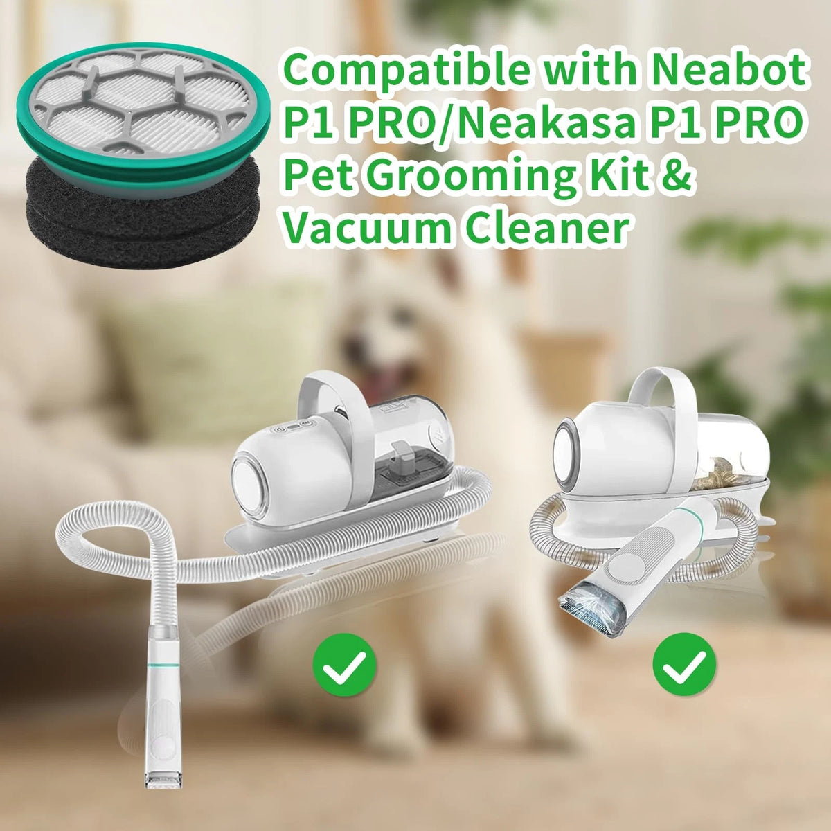 Hepa Sponge Filter Replacement Accessories Compatible with Neabot/Neakasa P1...