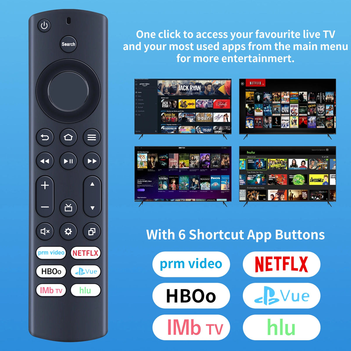 NS-RCFNA-21 IR Remote Control For Insignia Fire TV NS-24DF310NA21 NS-39DF310NA21