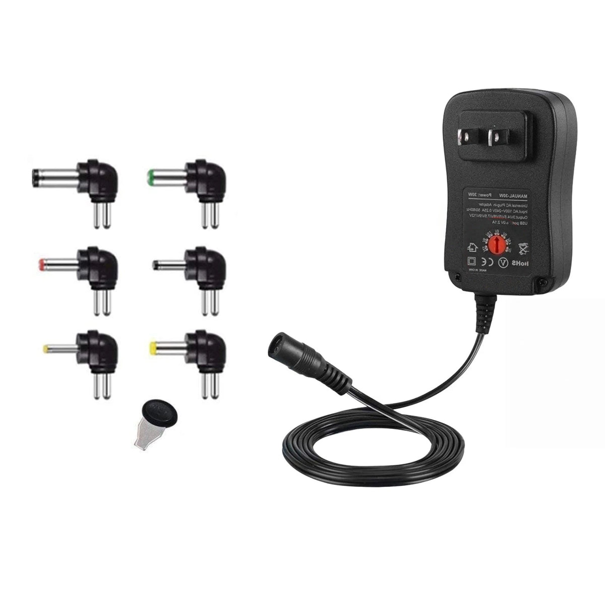 Universal AC/DC Adapter 3V-12V Adjustable for DIY Circuits Electronics Gizmos