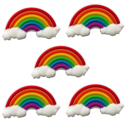 Tennis Dampener Cute/Funny 5 Pack Rainbow Racket 6
