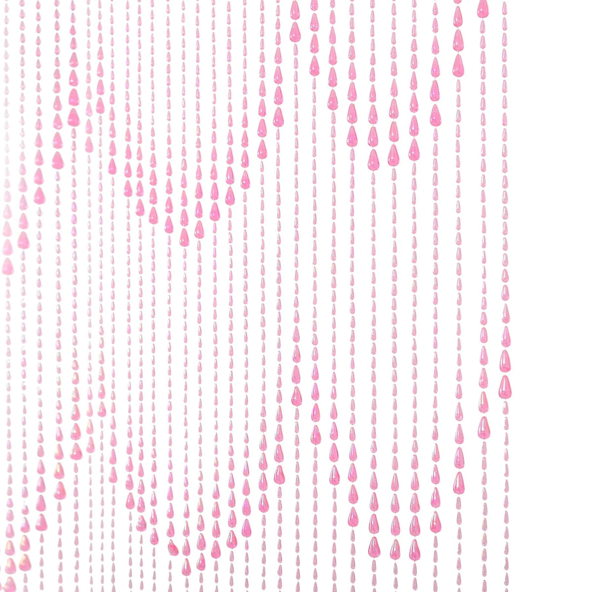 FlavorThings 3 FT X 9 34 Strands 36"W x 72"L (Pack of 1), Pink Iridescent