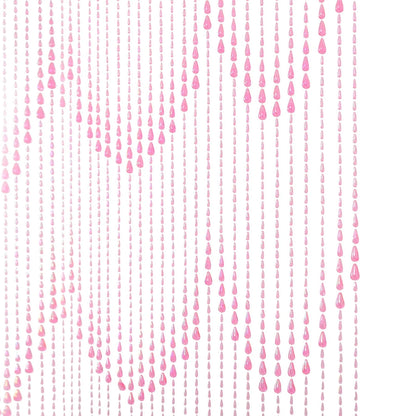 FlavorThings 3 FT X 9 34 Strands 36"W x 72"L (Pack of 1), Pink Iridescent