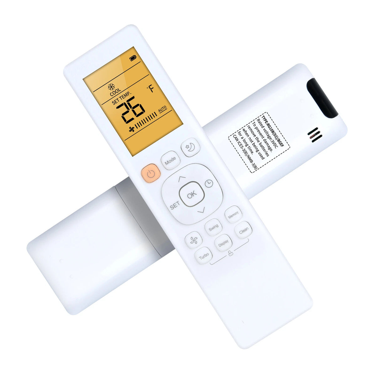 RG10B(D2)/BGEF Remote Control For Mirage Air Conditioner