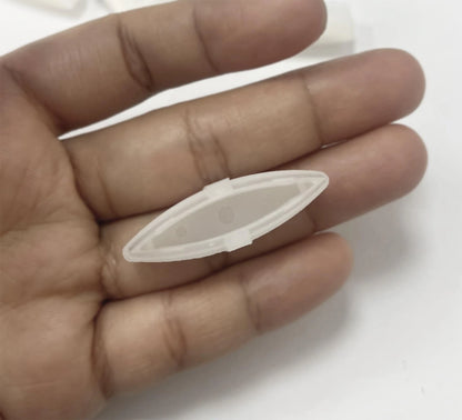 4 Pieces Toilet Seat Bumpers for Kohler, Bidet Lid Rubber White