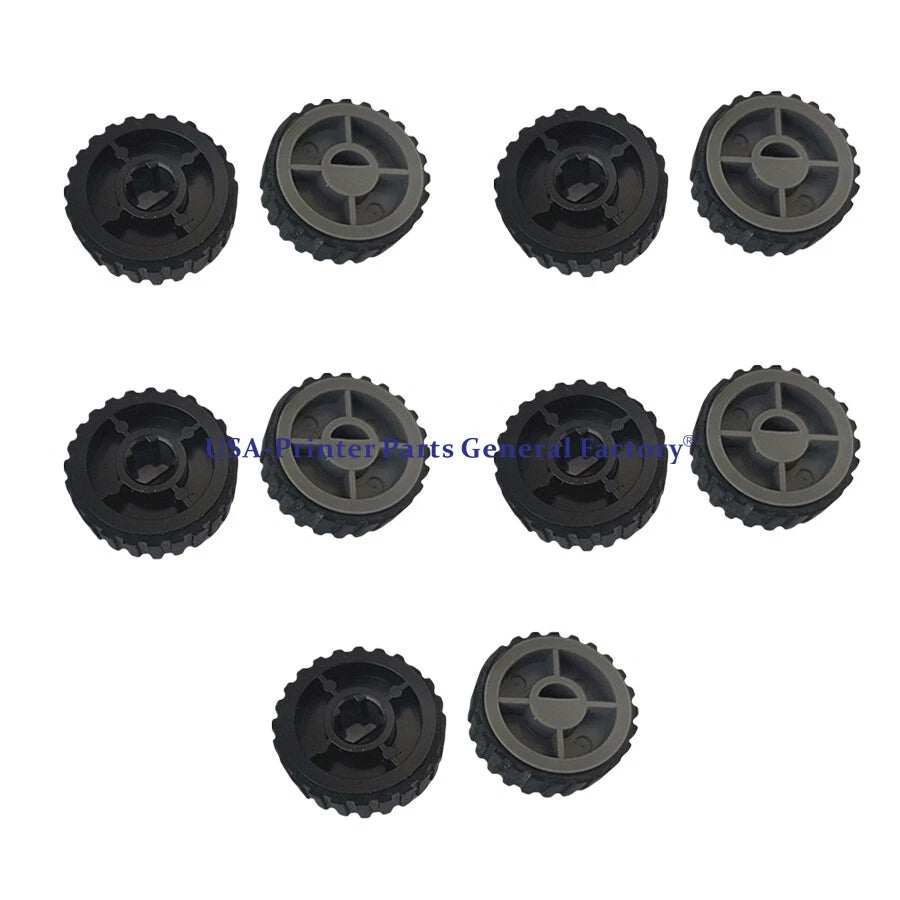5Set  Paper Pickup Feed Roller ACM Tires Fits For Lexmark X264DN 2350D