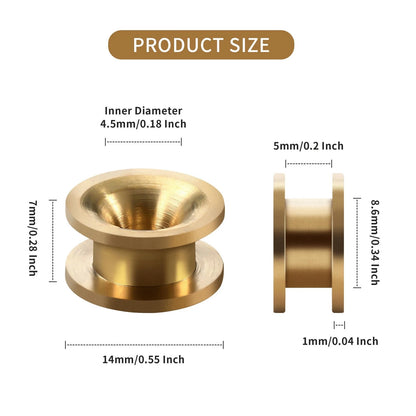Opzour Universal String Trimmer Head Eyelets - 10 Pack Brass 10 Pieces,