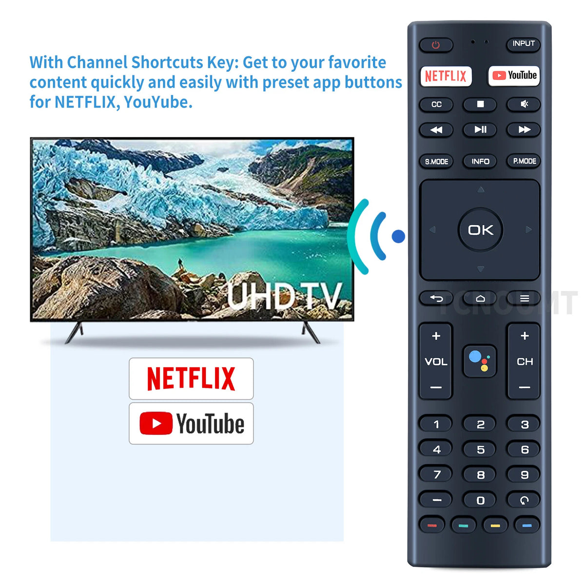 Remote Control For JVC RM-C3329 RM-C3359 RM-C3369 Smart 4K UHD LCD HDTV