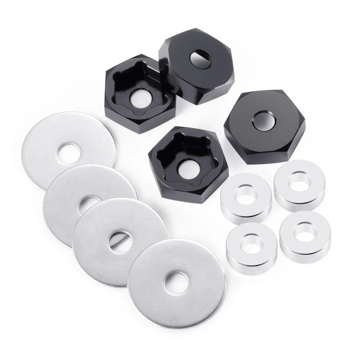 4Pack MORFUM 12mm to 17mm Metal Wheel Hex Adapter Drive Hub Adaptor...