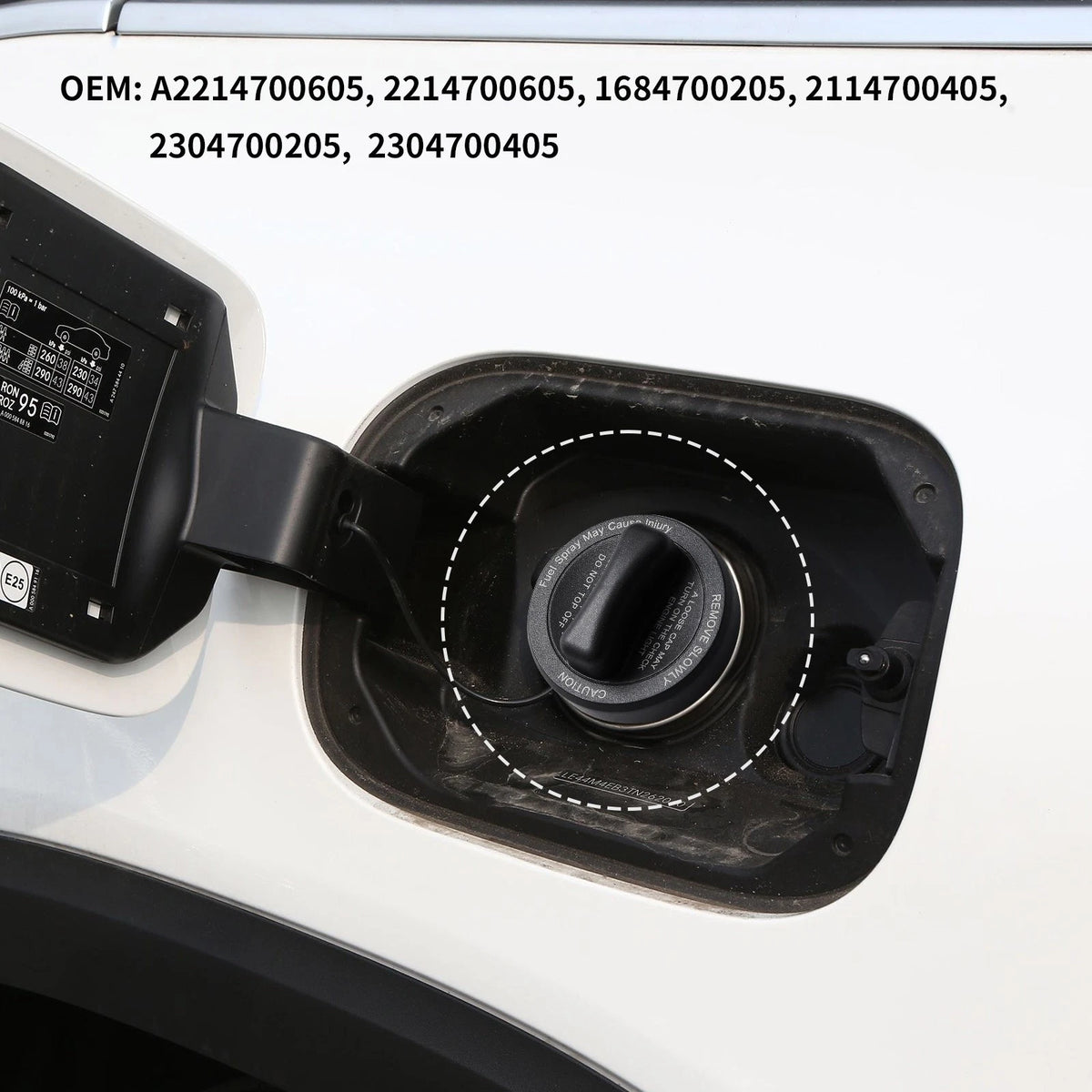 2304700405 Fuel Filler Cap No Mods Direct Fit Tether for Mercedes-Benz GLK350