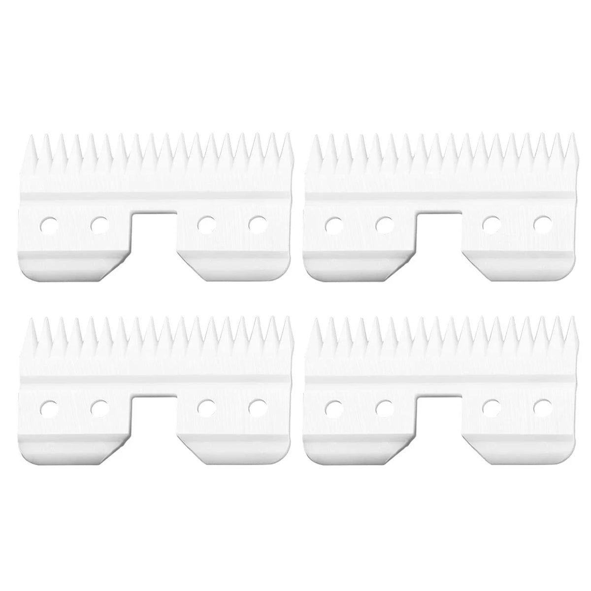VRMETA 4 Pcs Fast Feed Ceramic Blades Fit Oster Clipper 4 W