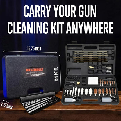GLORYFIRE Universal Gun Cleaning Kit with Nylon Jags Set One Size, Black