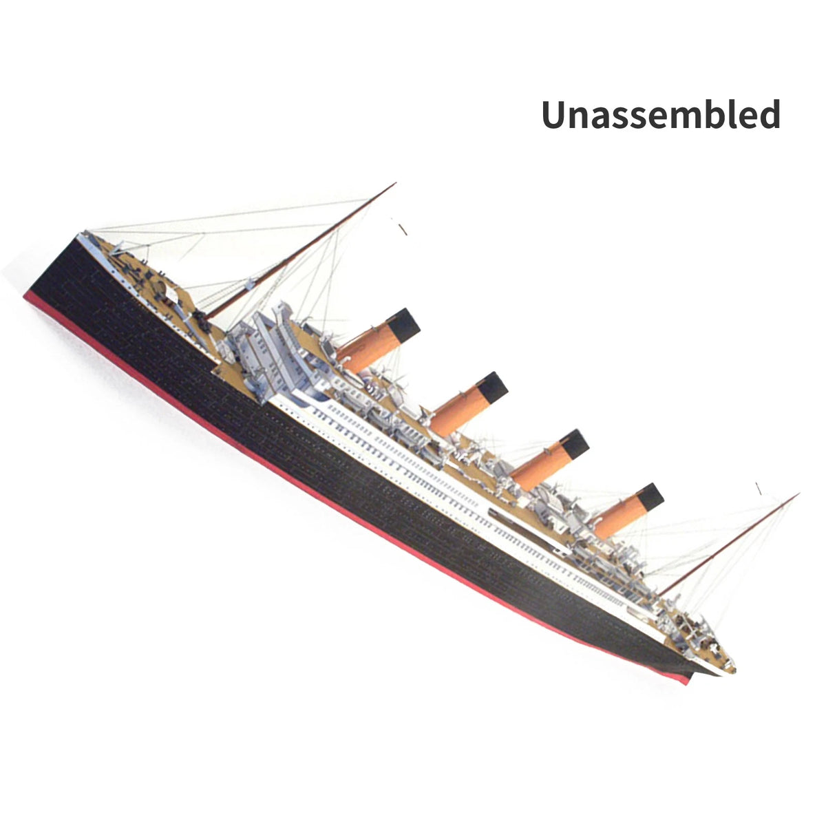 1:400 Unassembled Memorial British Titanic Cruise Paper Model Ship Model Display