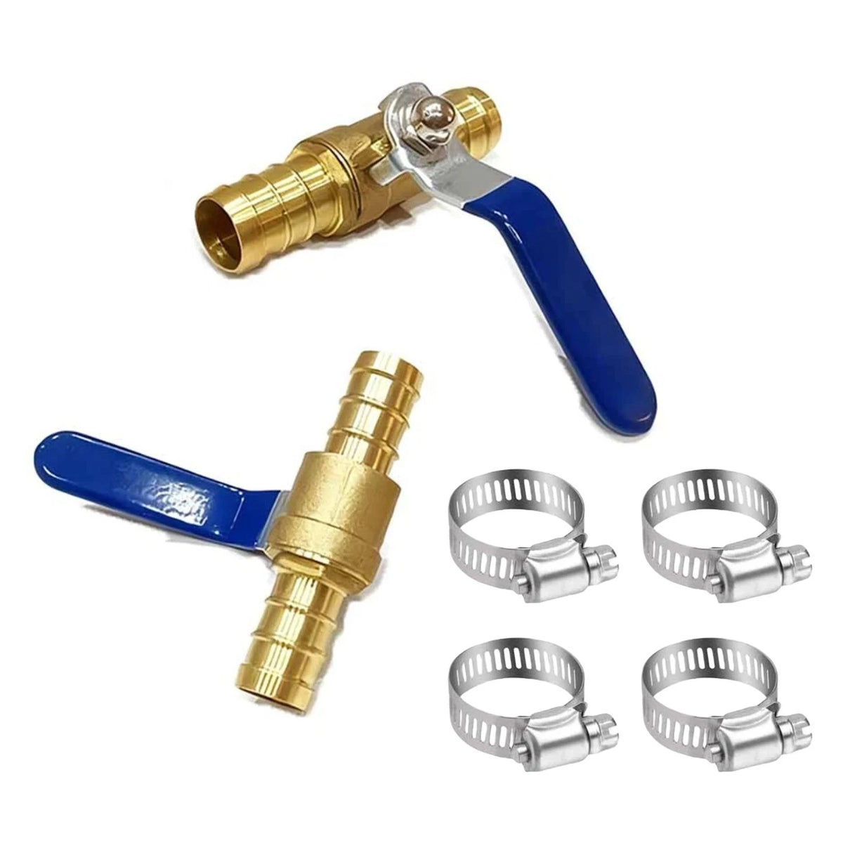 Brass Ball Valve 16mm Hose Barb for Industrial Use Fluid Gas Shut Off Valve