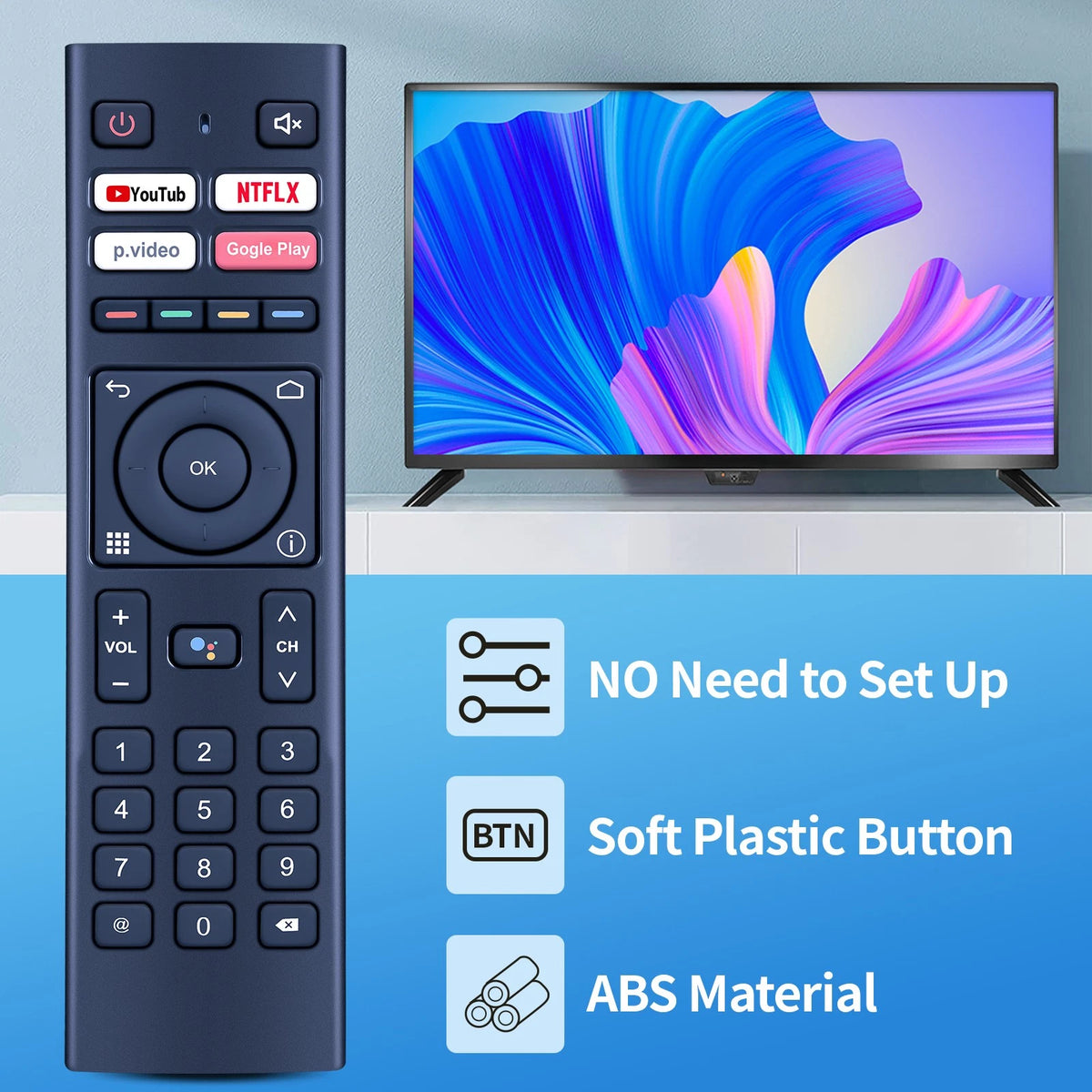 Remote Control For SDMC DV8955C-T2 DV8955-C Hybrid Android TV Box without Voice