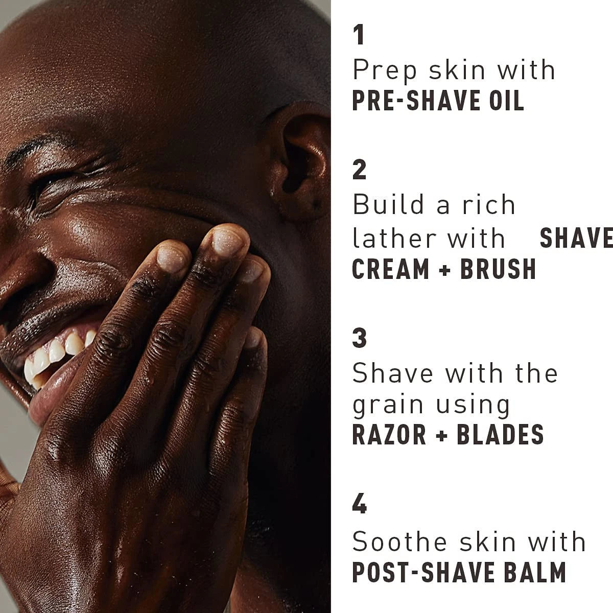 Bevel Shaving Kit for Men, Includes Safety Razor with 40 45 Piece Set, Silver