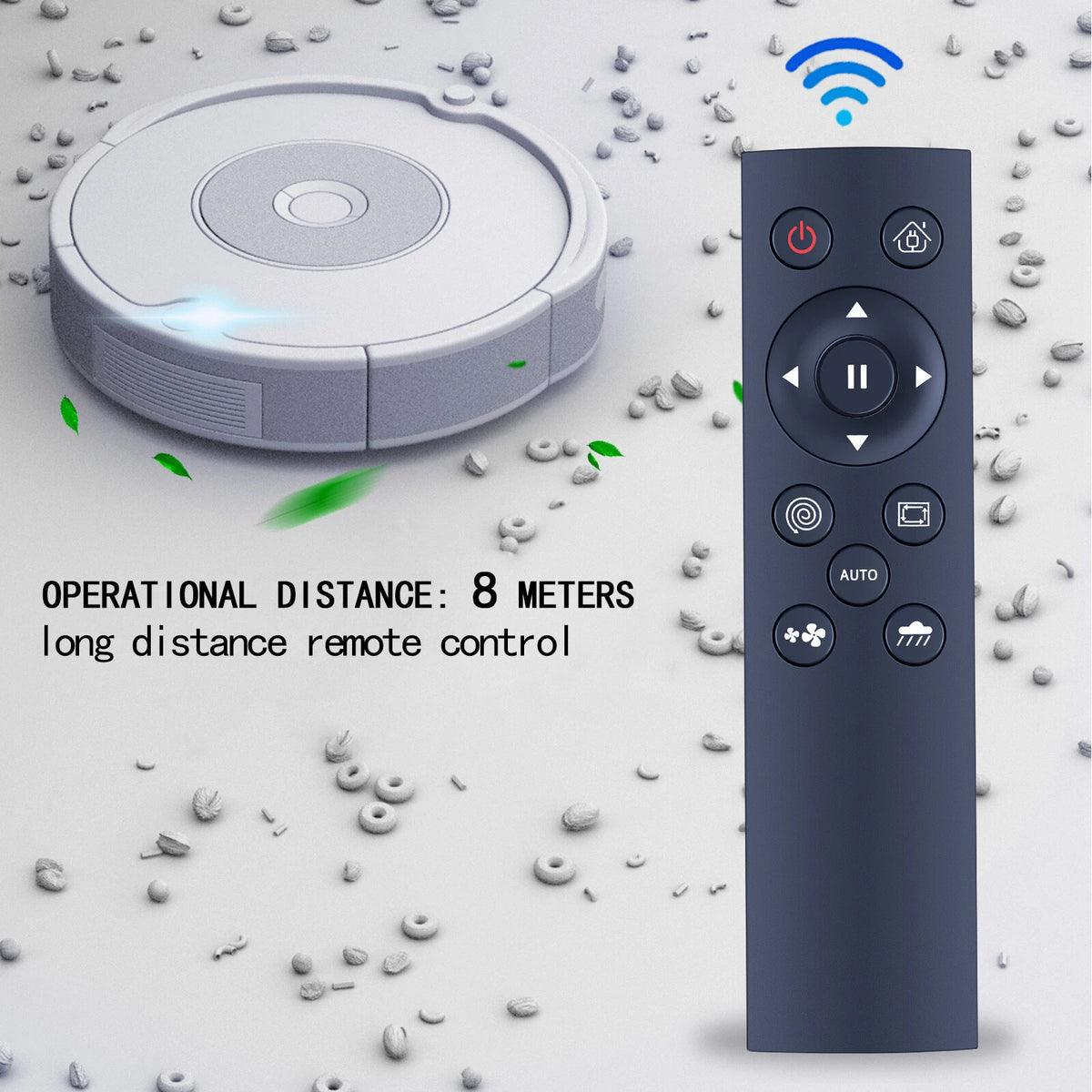 For VIPSUN Z1 Robot Vacuum Replacement Remote Control