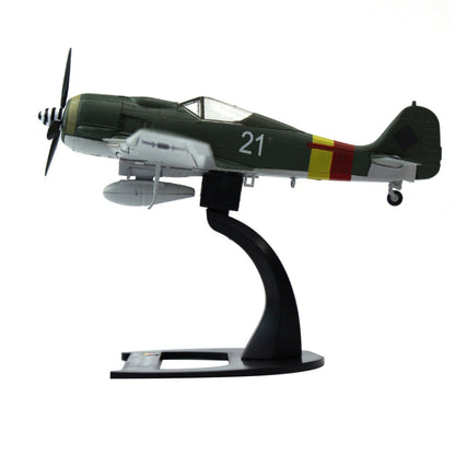 Collectible Scale Model 1:72 Fw-190 Fighter Aircraft Diecast Alloy  German