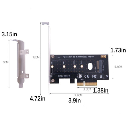 M.2 NVME SSD To PCIe 3.0 X4 Adapter Card Desktop Expansion Conversion Card