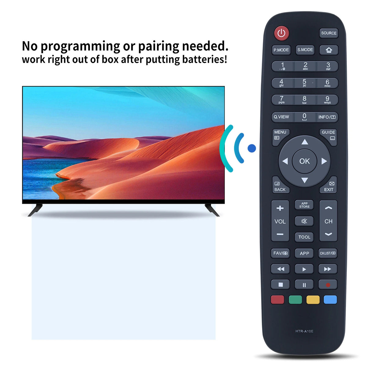 HTR-A10E Remote Control For Haier LED TV HDTV LE32N1620W LE65K6500U LE50K6500U