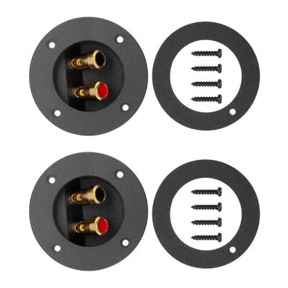 2-Way Speaker Box Terminal Cup Round Spring Loaded Connector for Subwoofer