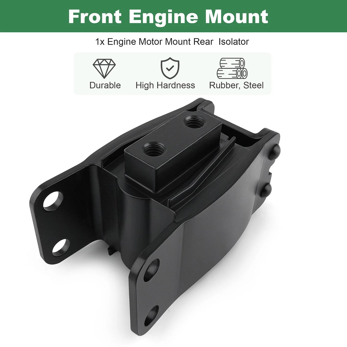 Black Rear Isolator Motor Mount -47564-99 for 1991-2017 Harley-Davidson Dyna