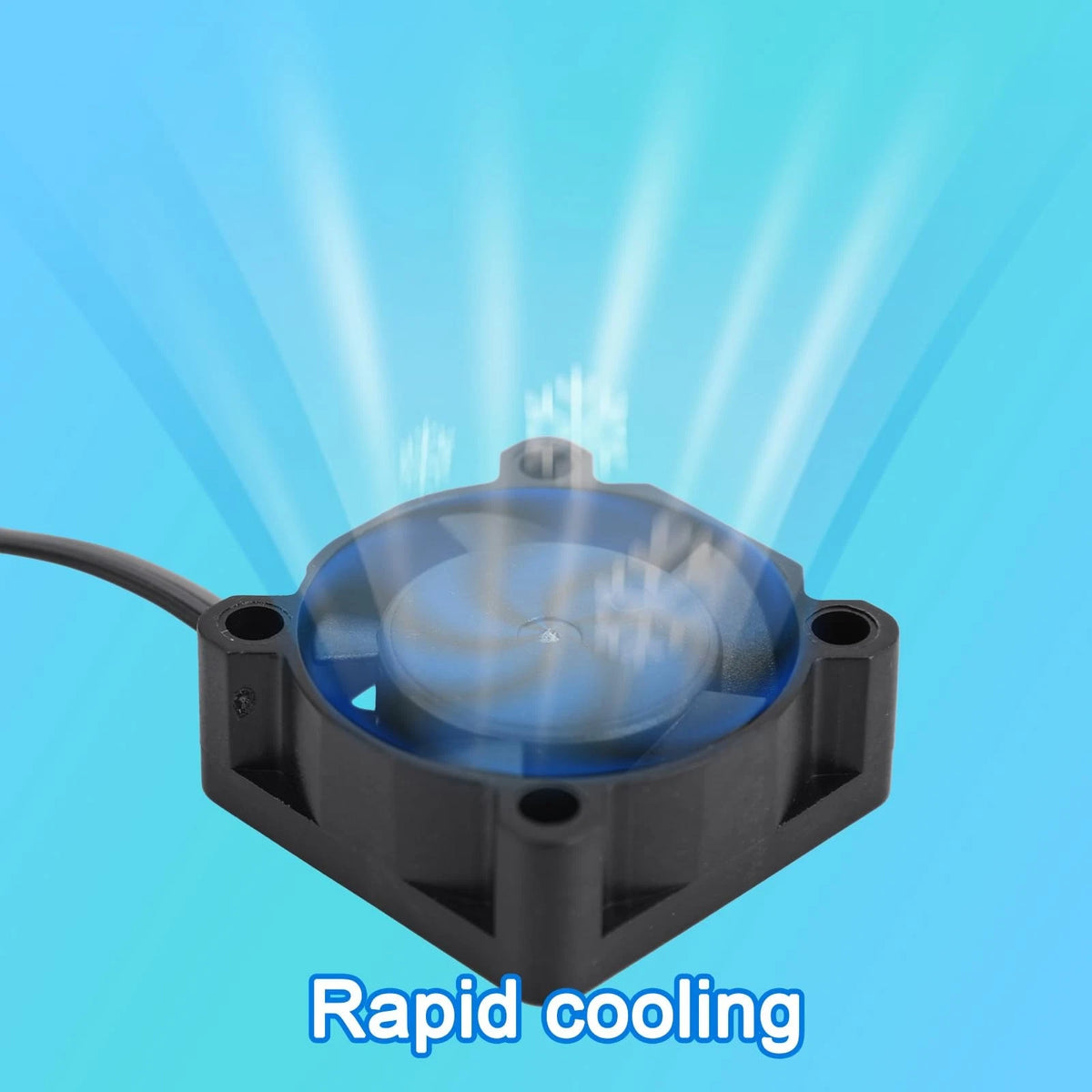 2pcs Extruder Hotend Cooling Fans for Bambu Lab P1P/P1S 3D Printer, black