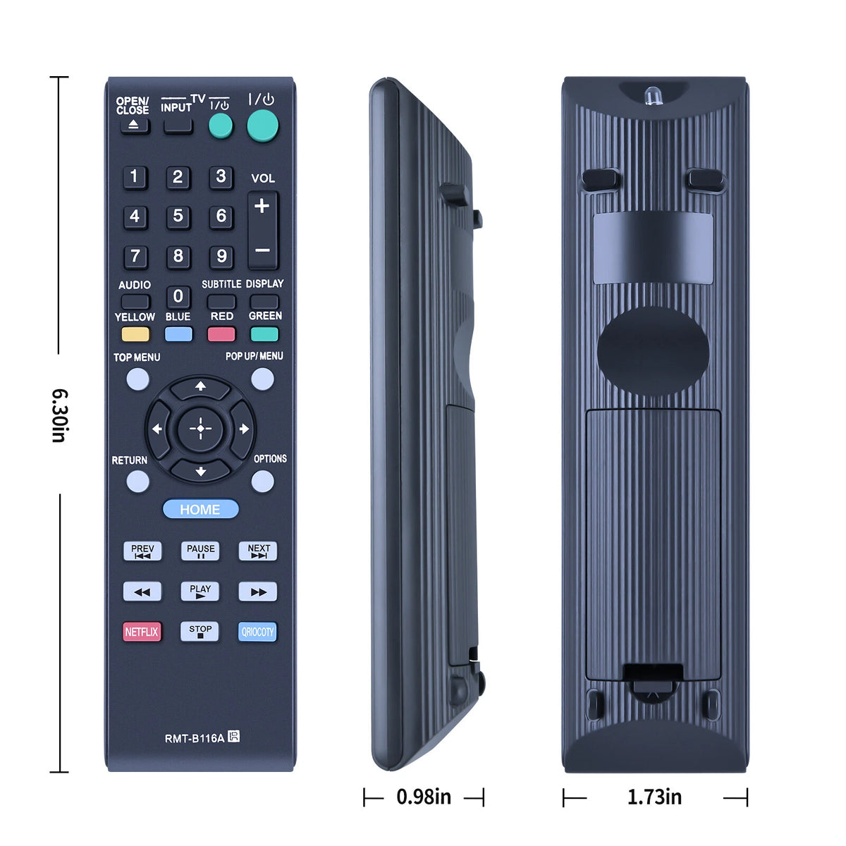 RMT-B116A Remote Control For Sony Player BDP-BX58 BDP-BX38 BDP-S280