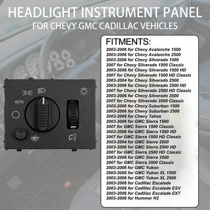 Headlight Dimmer Switch 19381535 Replacement For Chevrolet Tahoe 2003-2006