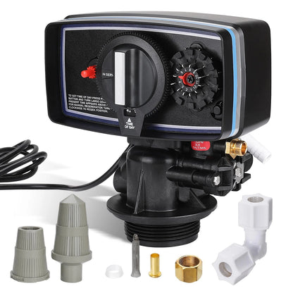 CHENNTAI 5600 Water Filter Control Valve,12 Day Cycle Timer,3W Backwash Black