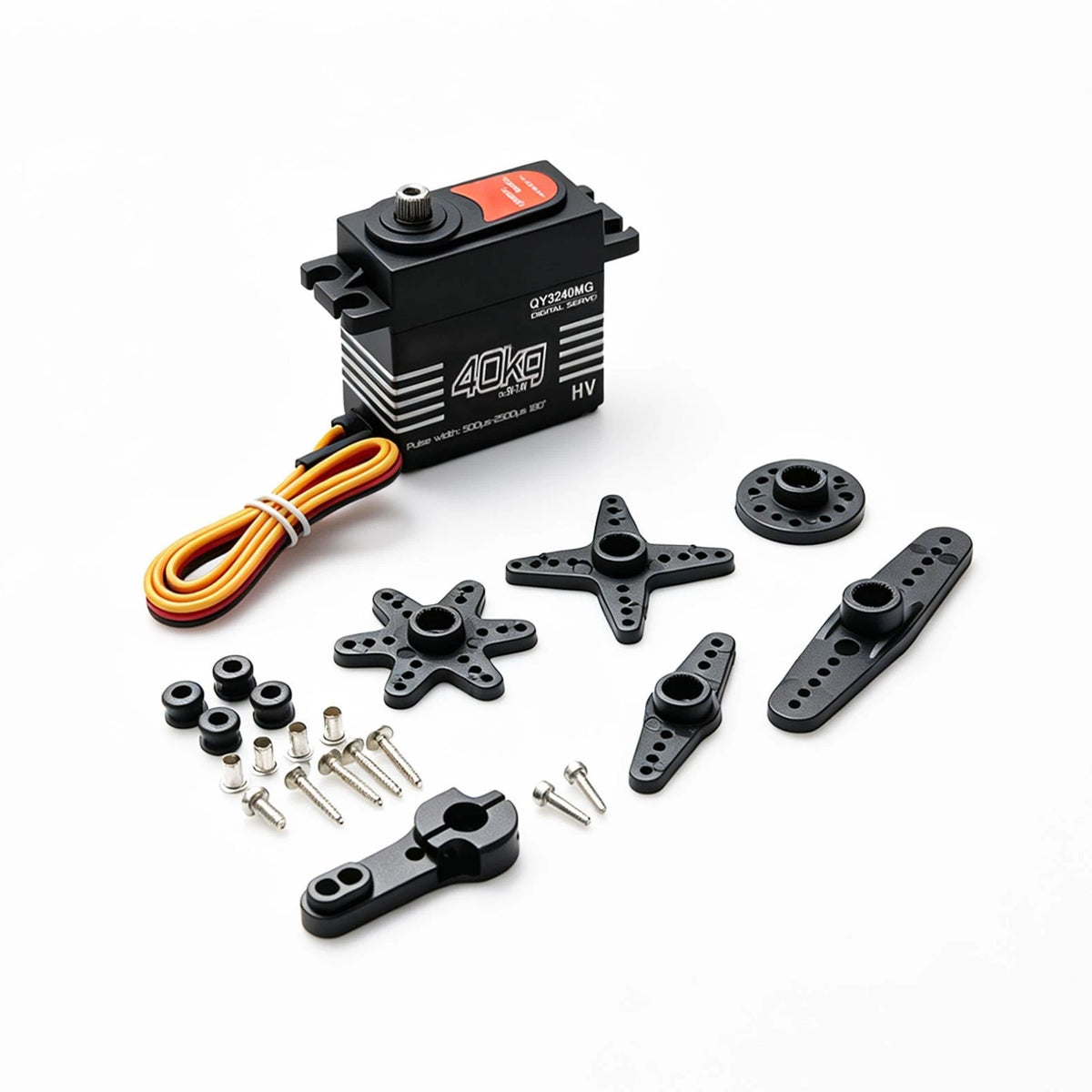 25T Arm High Torque 40kg Metal Steering Gear Digital Servo For 1/8 1/10 RC Car