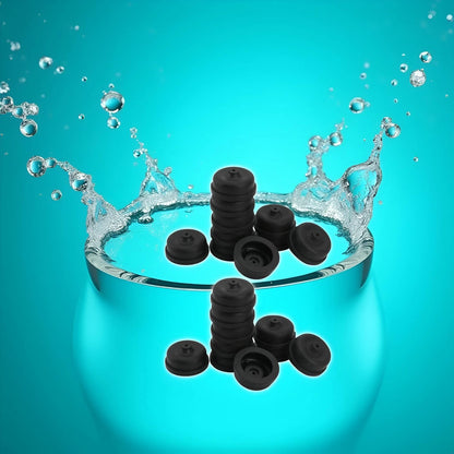 WaigN 20Pcs Black Aquarium Diaphragm Air Pump Accessories EPDM Rubber
