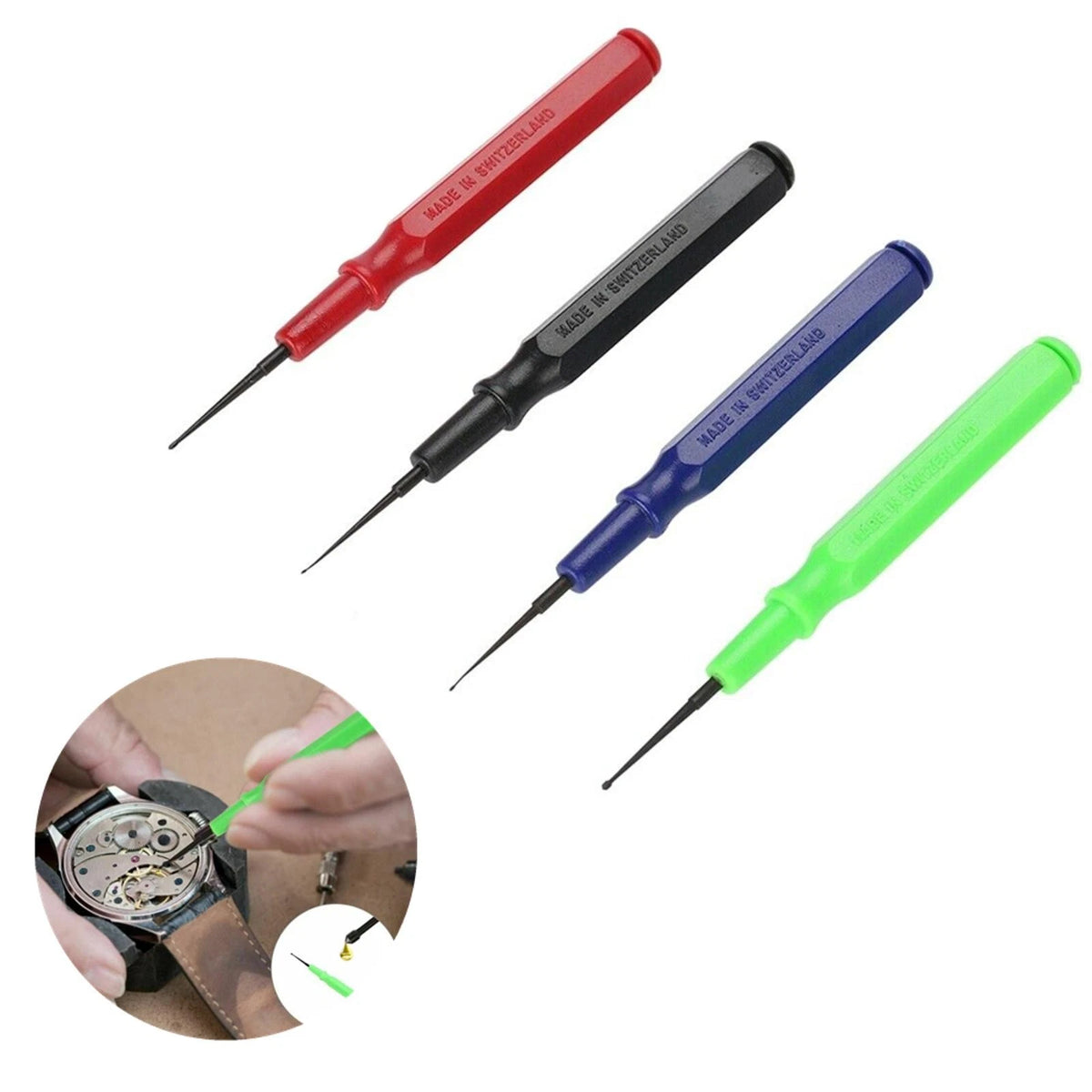 4Pcs Lubricant Precision Oiler Oil Pin Pen Needle Watch Jeweler Repair Tools rr