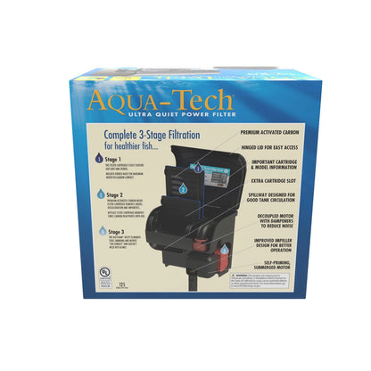 Aqua-Tech Ultra Quiet Power Filter, For Aquariums 10-20  - 10 to 20 Gallon