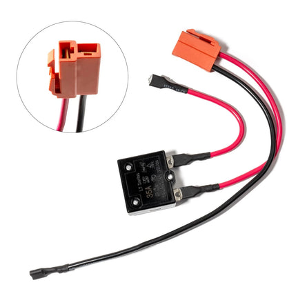 Ride on car Wiring Harness with 35A Fuse 24v Battery Charger Connector for...