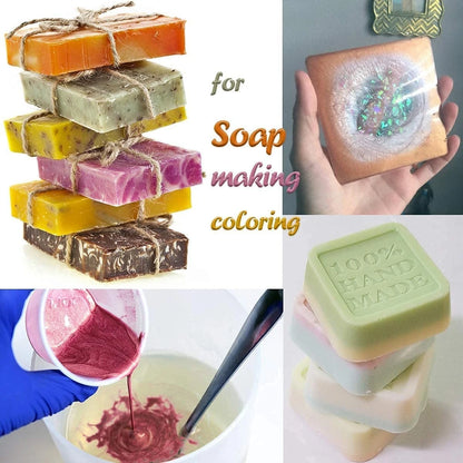 Mica Powder,30 Color Resin Pigment,Natural Cosmetic Grade 30 Bag, 30 Bag