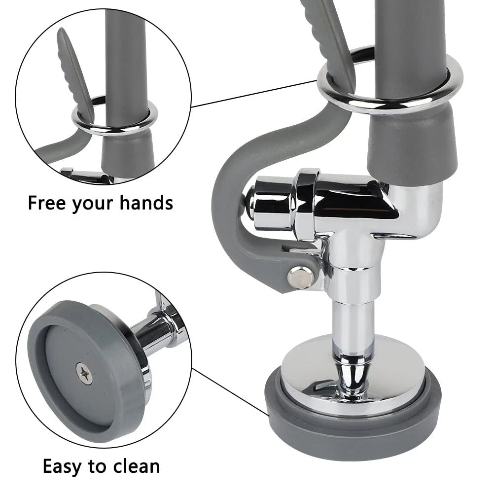 TNROTED Pre Rinse Sprayer Valve Fits for T&S Brass Spray 3/4"-14UNEF, Gray
