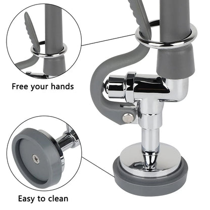 TNROTED Pre Rinse Sprayer Valve Fits for T&S Brass Spray 3/4"-14UNEF, Gray