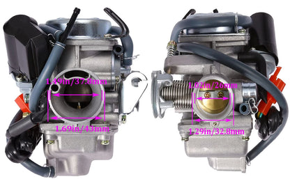 150cc Carburetor + intake manifold/air filter for GY6 125cc 152QMI...