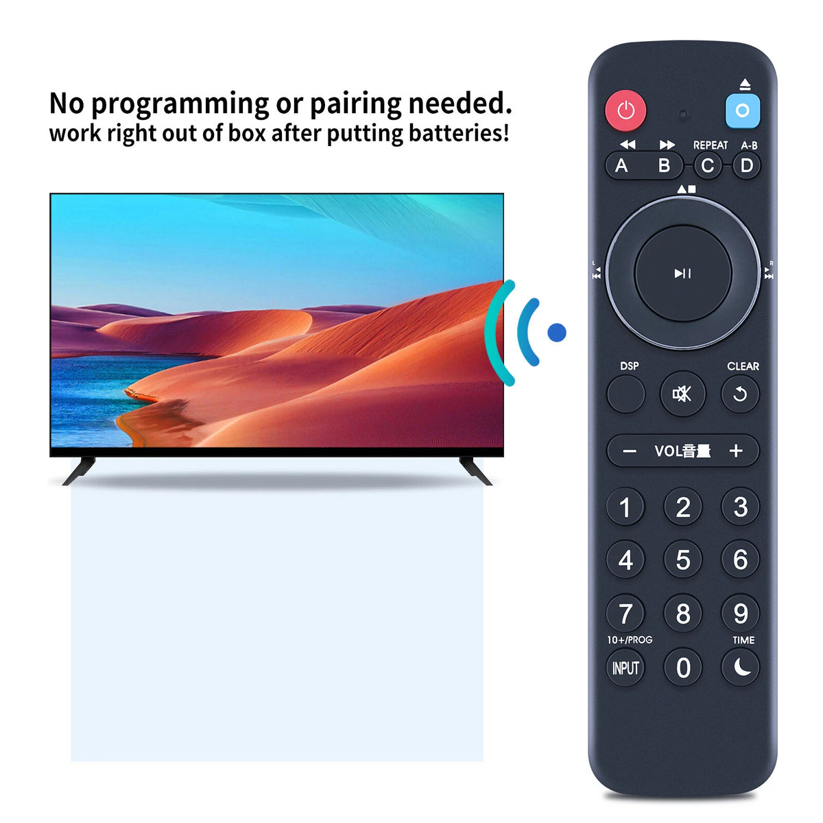ZC89320 Replace Remote Control For Yamaha Micro Component System MCR-B142