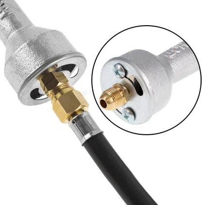 3PCS 3/8" Flare x 1/8" NPT Male Propane Orifice Connector 3/8 x 1/8, Brass