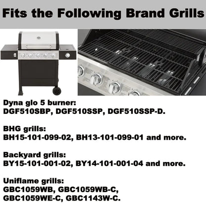 DGF510SBP Grill Grates Replacement 3pcs in total 16 1/4 x 29 5/8'', Black