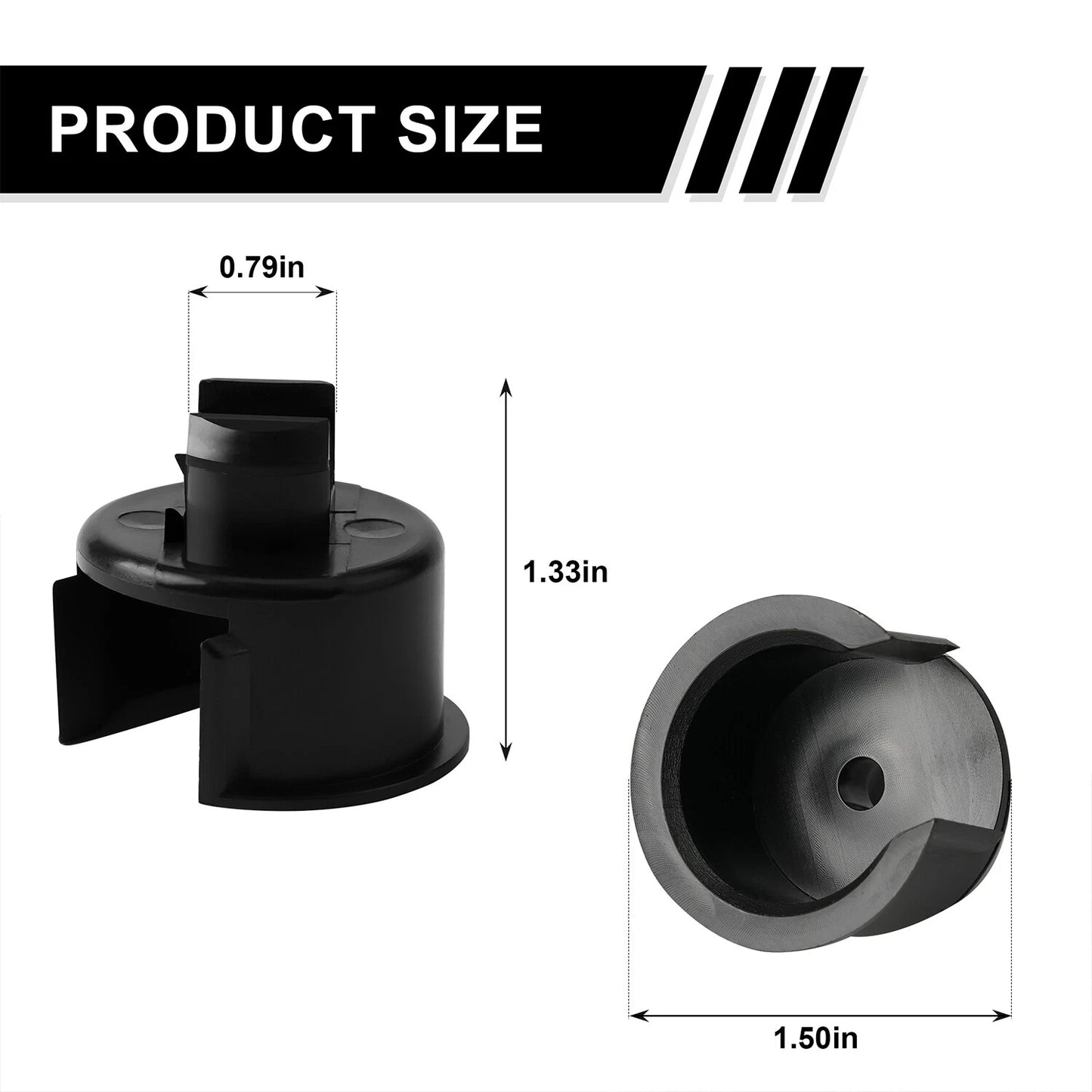 2x Tail Gate Rear Right Hinge Pivot Bushing Insert 66110-0C020 for Toyota Tundra