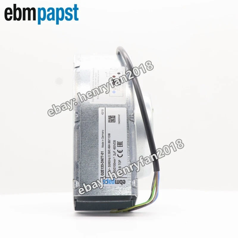 For ebmpapst G2E133-DN77-01 Fan 230VAC 88/110W Centrifugal Cooling Fan