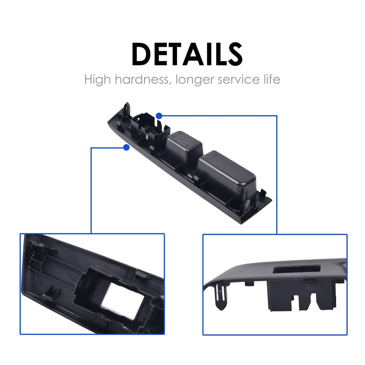 2Pcs/Set Front Armrest Upper Panel Door Glass Lift Switch Cover For Toyota Vitz