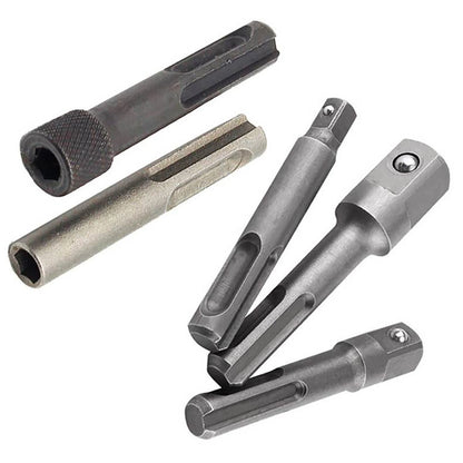 5pcs SDS Plus 1/4" 3/8" 1/2" Screwdriver Bit Hammer Drill Bit Accessories