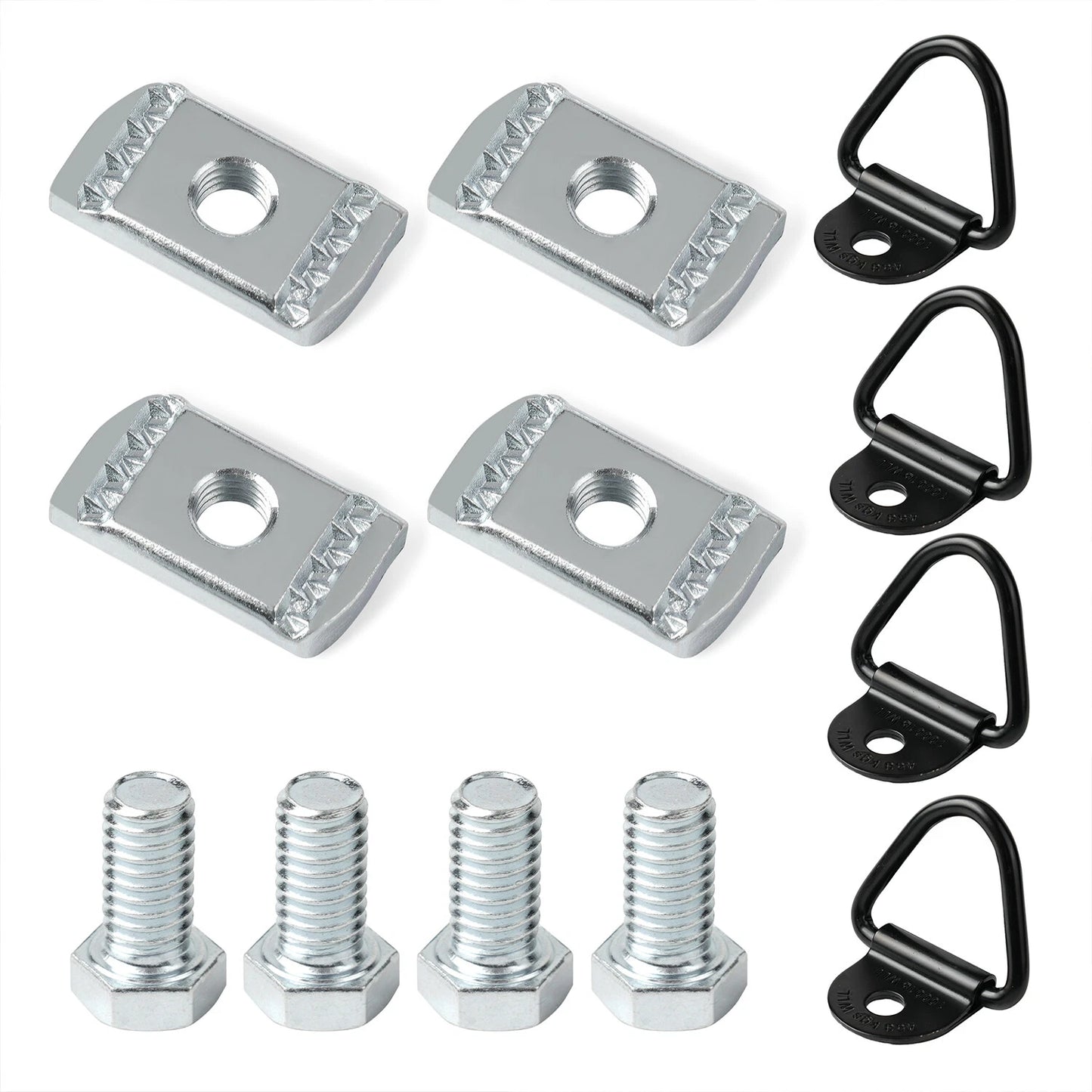 For Nissan Frontier Titan Utility Track Truck Bed Rail Cargo Mounting Kit 4 Set