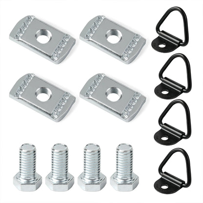 For Nissan Frontier Titan Utility Track Truck Bed Rail Cargo Mounting Kit 4 Set