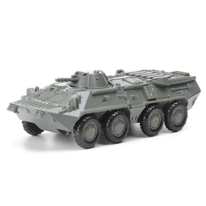 1:72 Plastic Movable BTR-80 Wheeled Armored Vehicle Model Kit Christmas Gifts