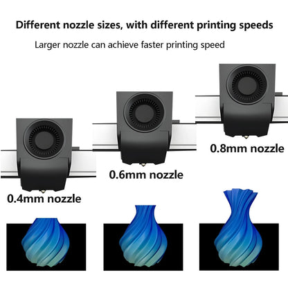 Kobra 3 Max Nozzle 0.4/0.6/0.8MM, Integrated Quick Swap Hardened Steel...