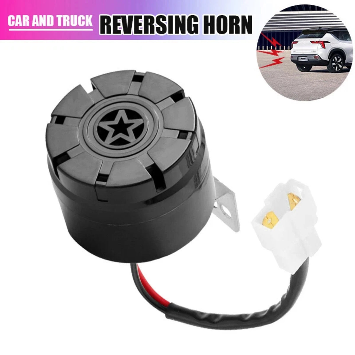 Car Truck Backup Beeper Horn 105dB 12-24V Reverse Alarm with Wire System Kit